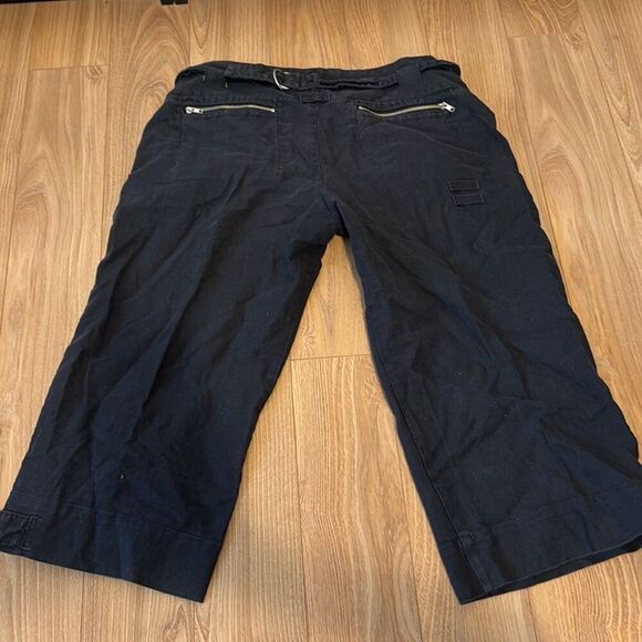 buffalo david bittman linen cotton blend women’s capri pants size 29 - Picture 7 of 8